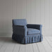 image of Curtain Call Armchair in Well Plaid Cotton, Blue Brown