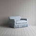 image of Curtain Call Love Seat in Square Deal Cotton, Blue Brown