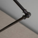 Focused Table Lamp Base in Waxed Brass, Adjustment Liver Closeup - Nicola Harding