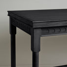 Edge Design Closeup of Black Scribble Desk - NiX By Nicola Harding & Co.