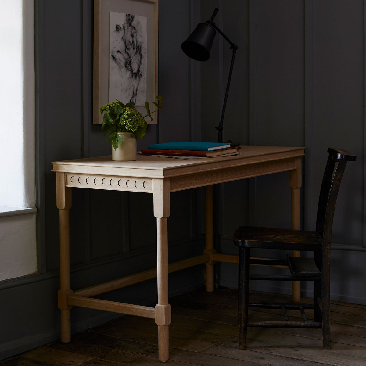 NiX Life Style of Scribble Desk, Oiled Oak