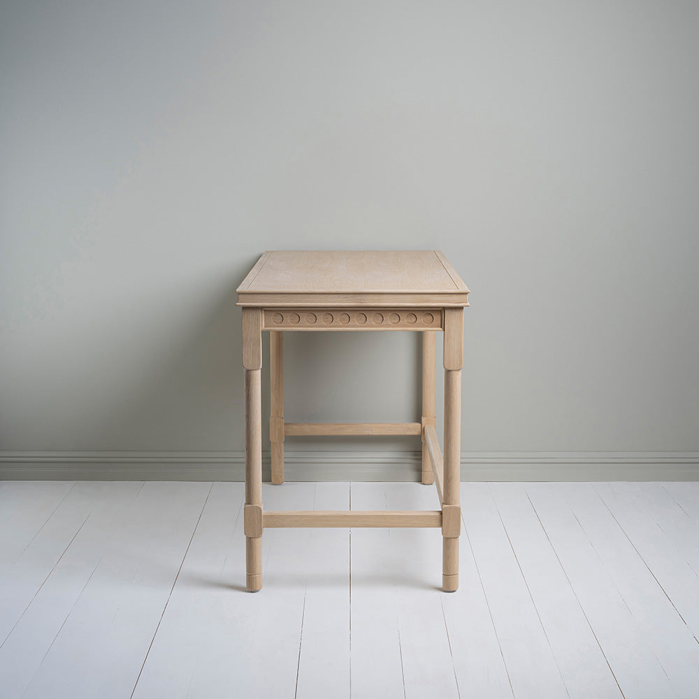  Side View of Scribble Desk, Oiled Oak 