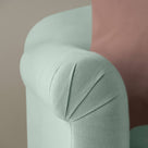 Dolittle Big Love Seat sky linen armrest detail shot by NiX.