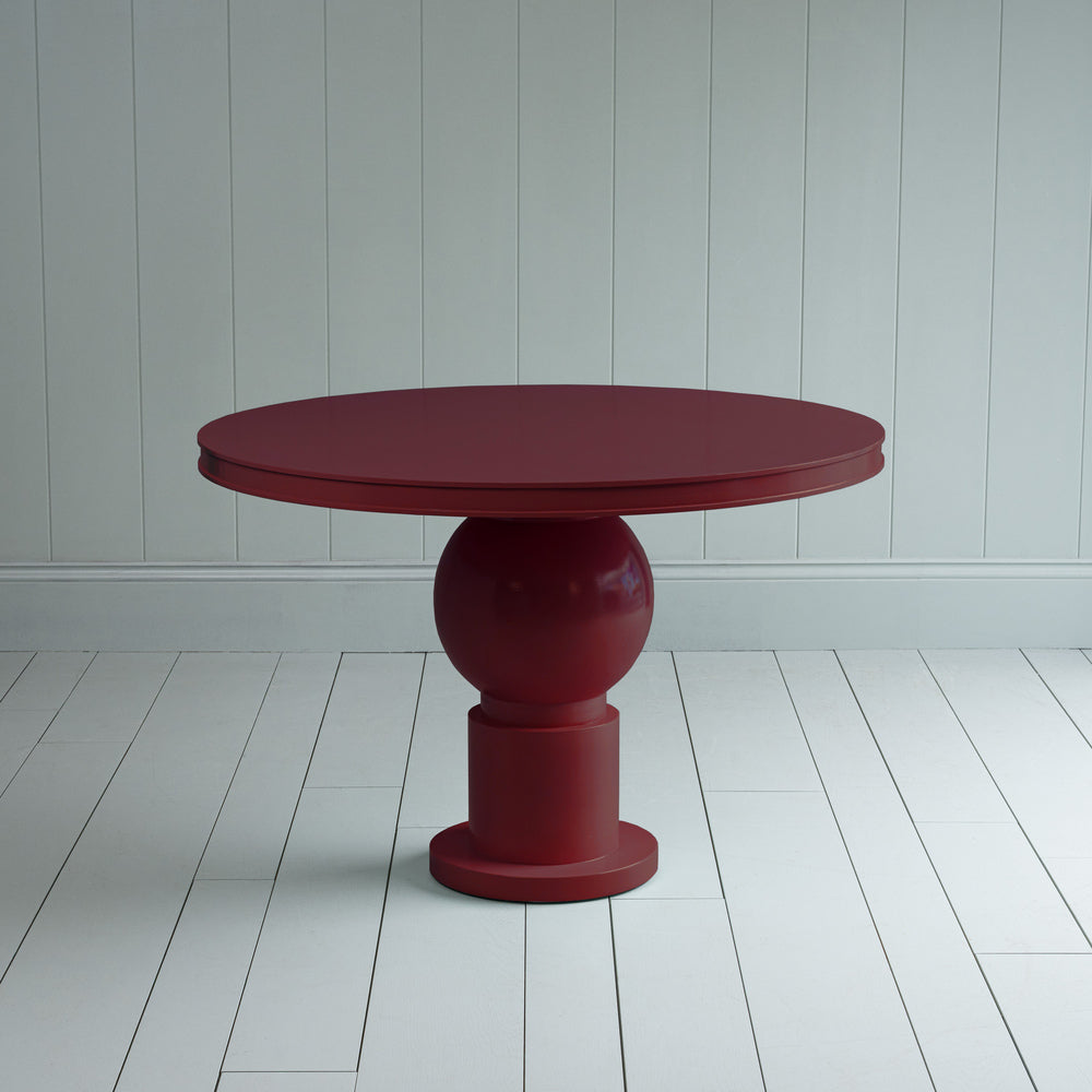 Round Berry Red Raconteur Dining Table