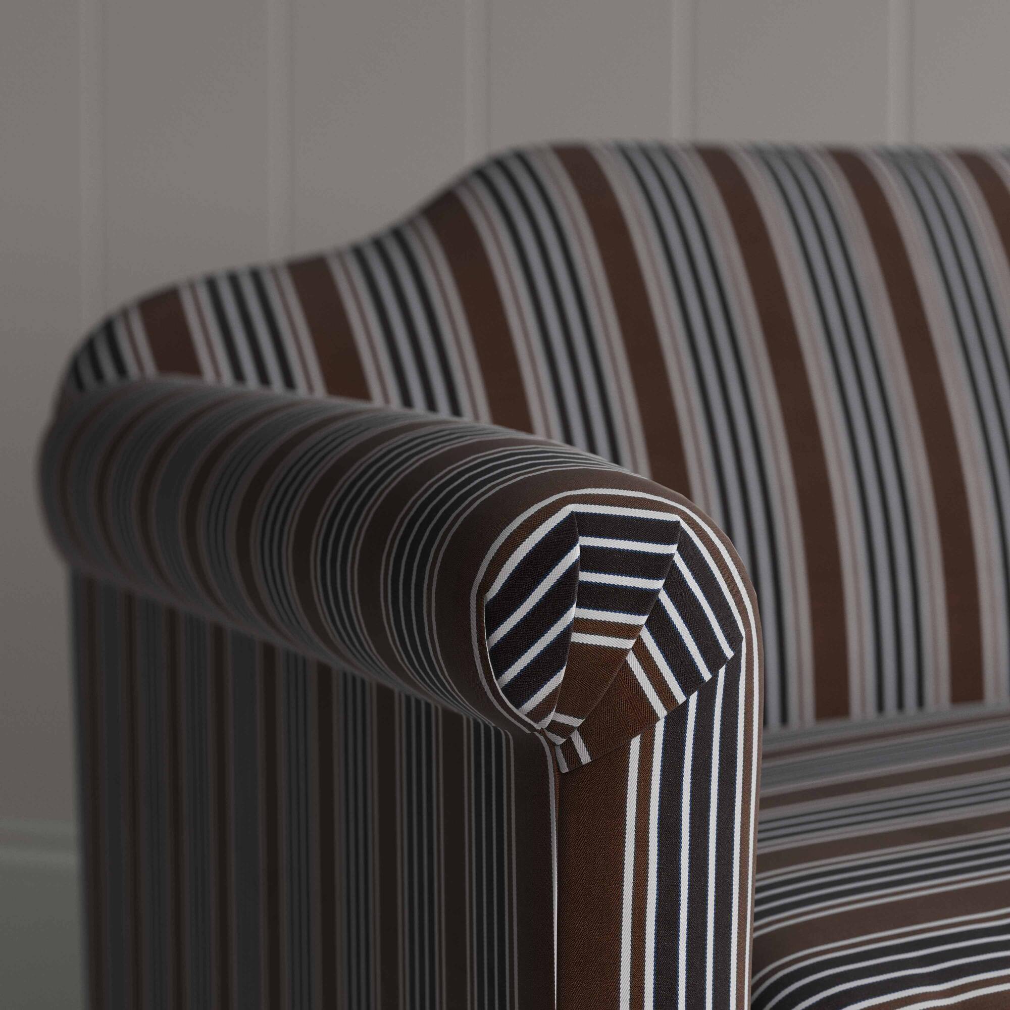  Dolittle Big Love Seat charcoal cotton armrest detail shot by Nicola Harding. 