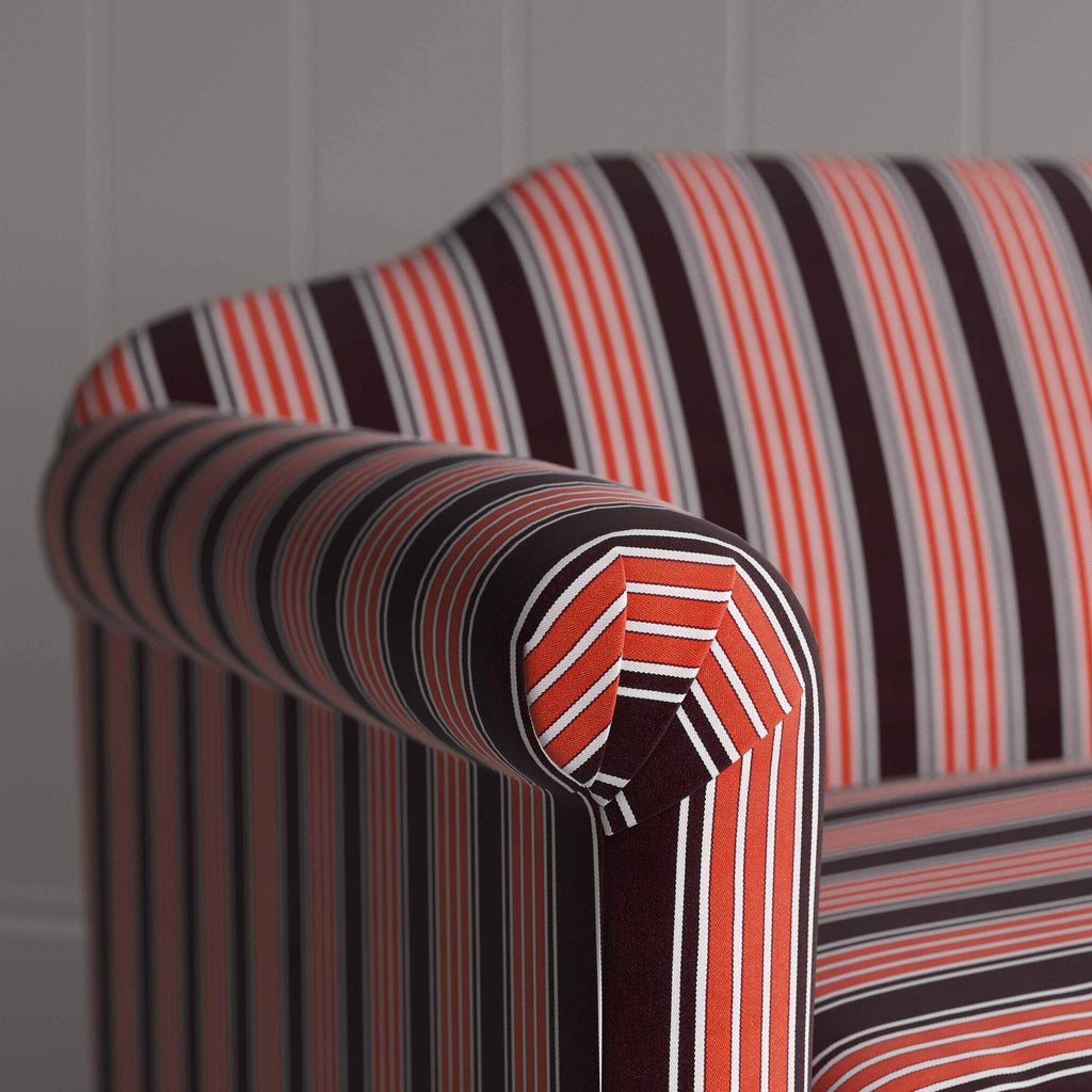  Dolittle Big Love Seat flame cotton armrest detail shot by NiX. 