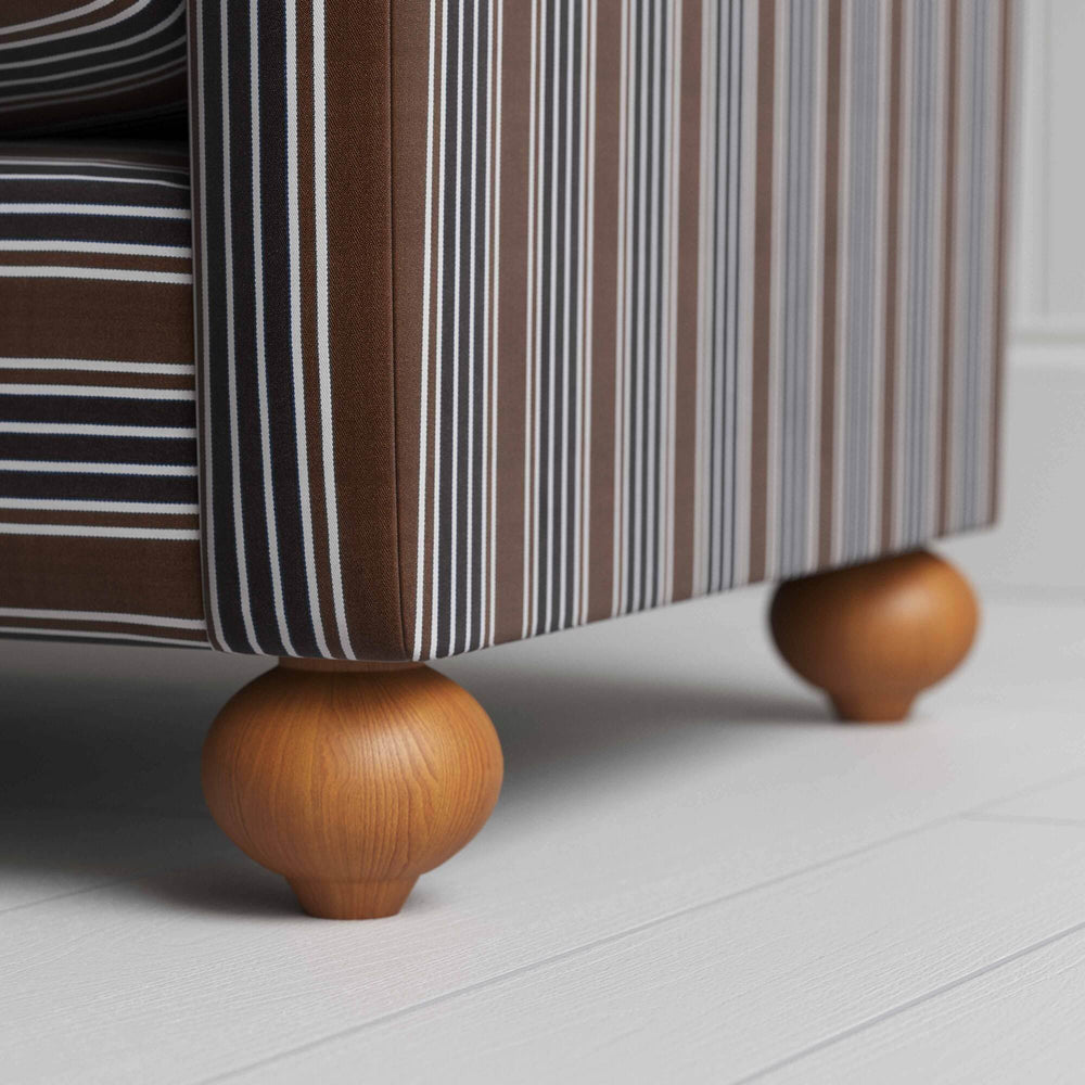 Dolittle Big Love Seat solid timber frame foot detail shot by NiX.