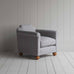 image of Dolittle Armchair in Ticking Cotton, Blue Brown