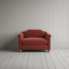 Front View of Dolittle Love Seat in Intelligent Velvet Sienna