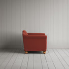 Side View of Dolittle Love Seat in Intelligent Velvet Sienna