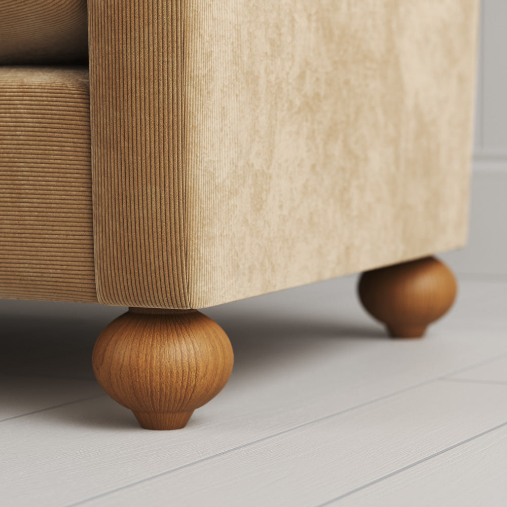Spherical timber ball feets