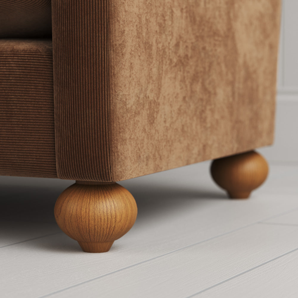 Spherical timber ball feets