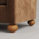Spherical timber ball feets