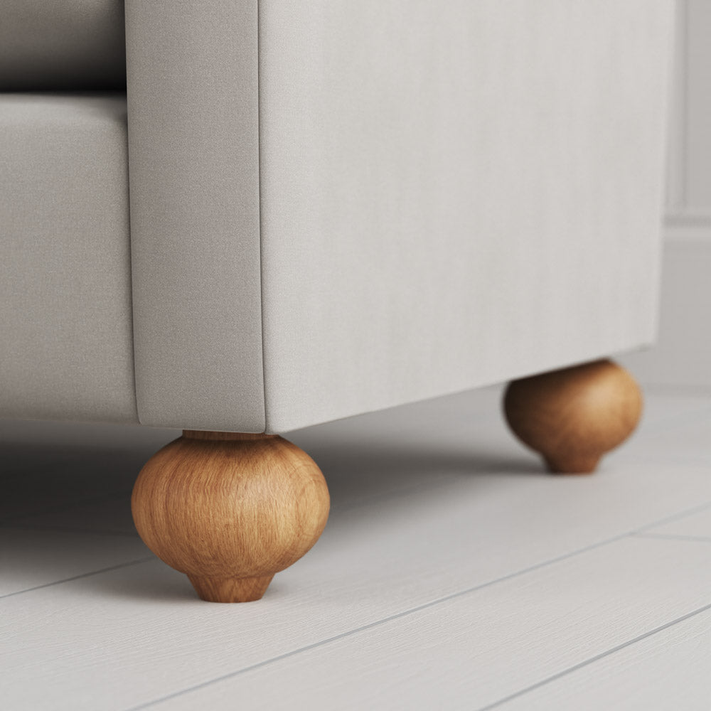  Dolittle Big Love Seat solid timber frame foot detail shot by NiX. 