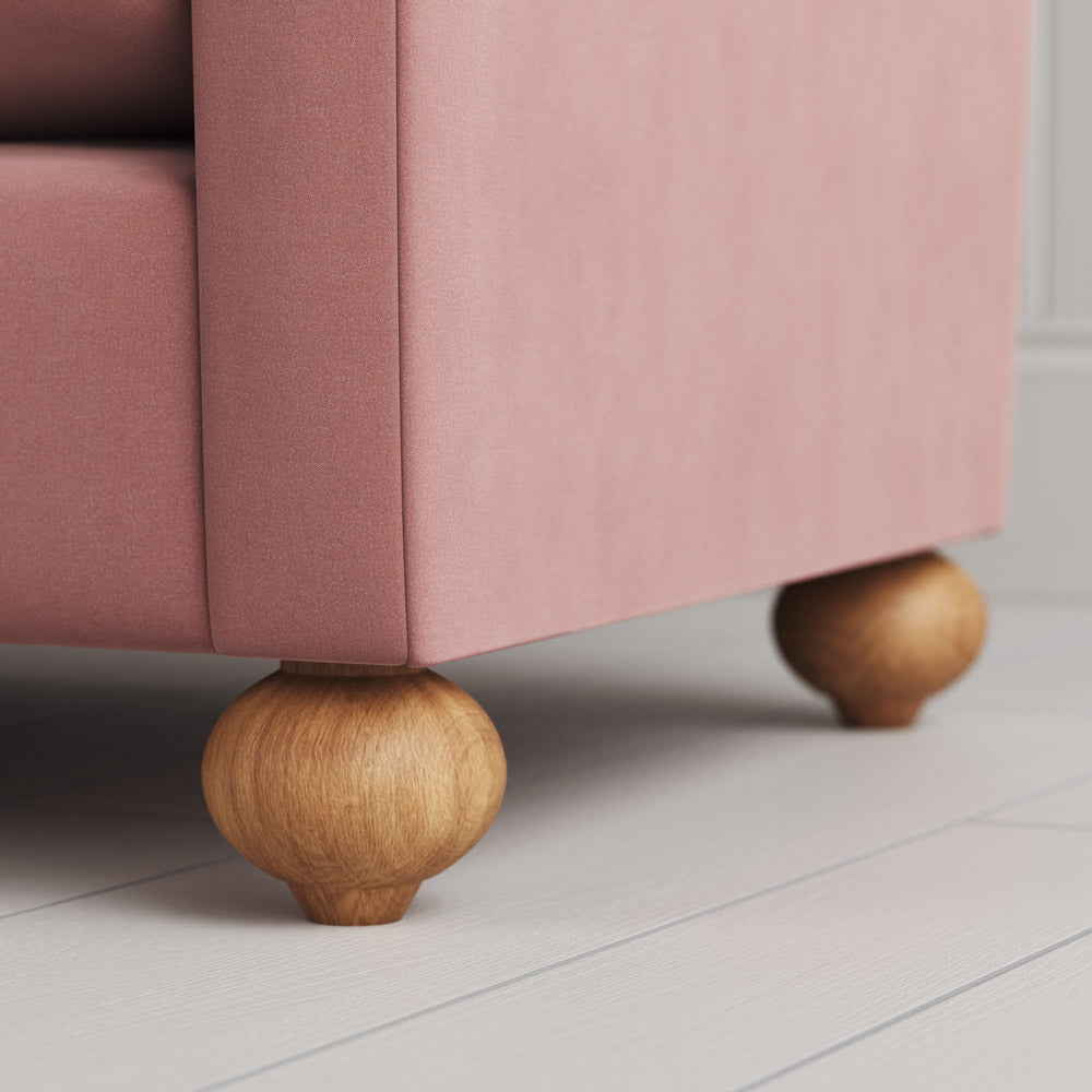  Dolittle Big Love Seat close-up detail of the spherical feet by NiX. 