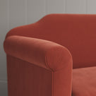 Arm Design Closeup Dolittle 3 Seater Sofa in Intelligent Velvet Sienna
