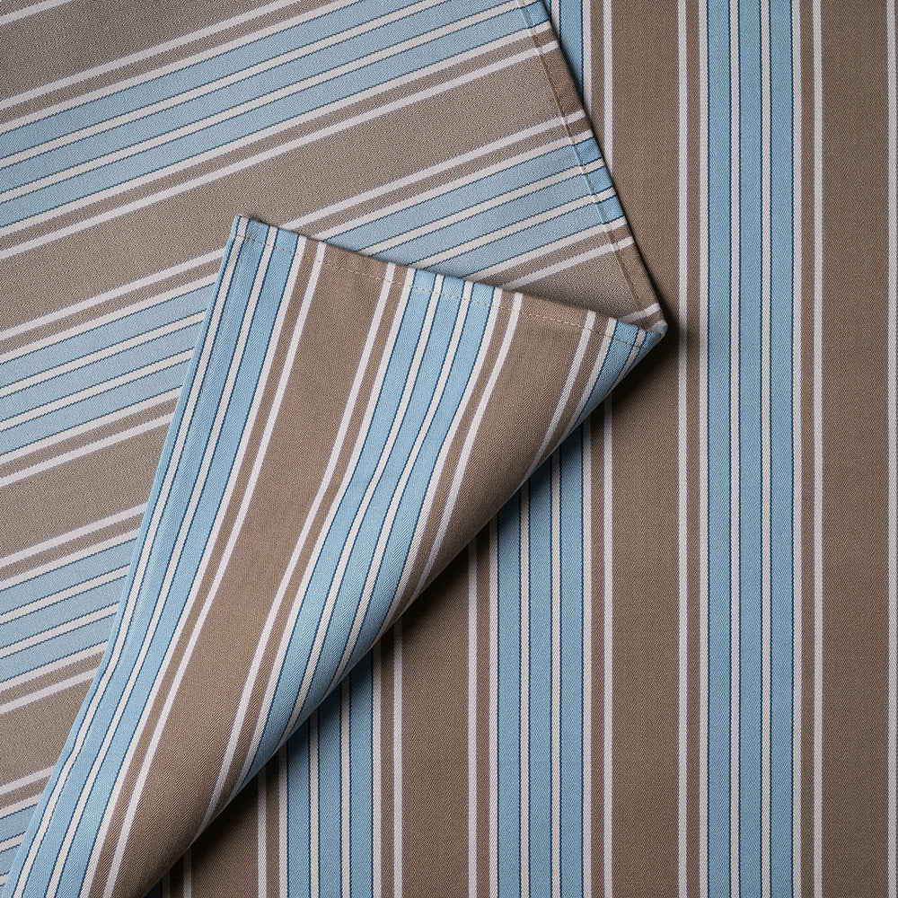 Idler Armchair in Regatta Cotton, Blue - Nicola Harding