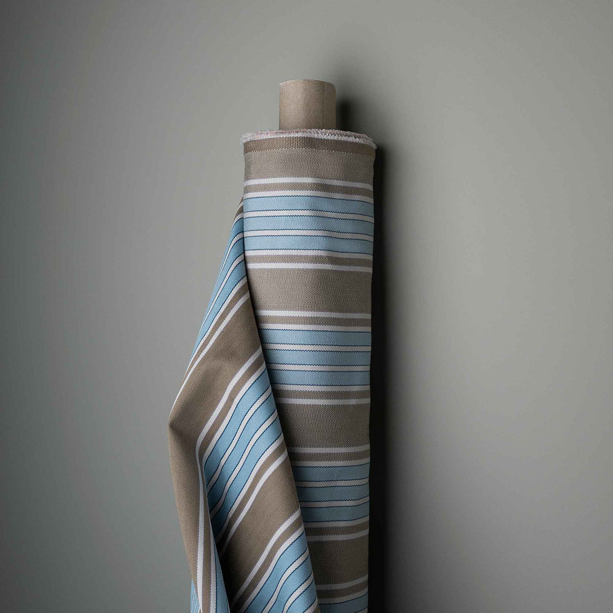Idler Armchair in Regatta Cotton, Blue - Nicola Harding