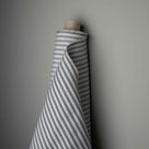 Ticking Cotton, Blue Brown, Front View - Nicola Harding