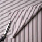 Ticking Cotton, Blue Brown Fabric With Scissor -  By NiX