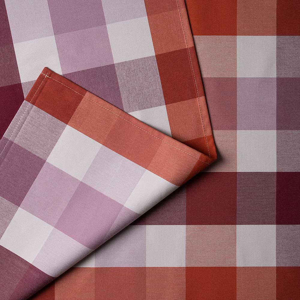  Checkmate Cotton, Berry Fabric - Nicola Harding 