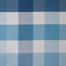 Checkmate Cotton, Blue Fabric Closeup - Nicola Harding