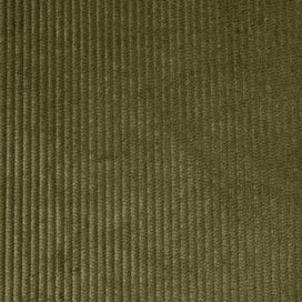 Flat lay of Caper Classic Corduroy, a muted green ribbed fabric for luxury seating.