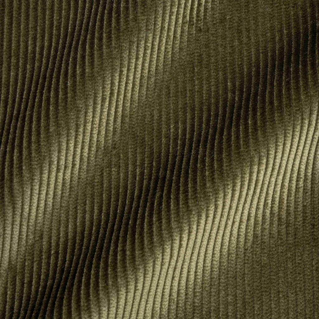  Detailed texture of the Caper green corduroy 