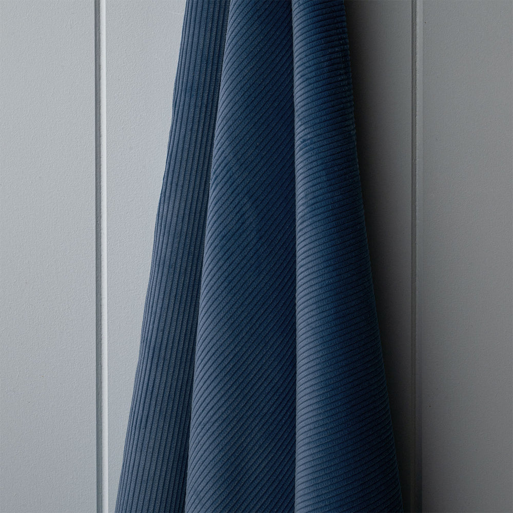 Classic Corduroy Dark Blue Fabric