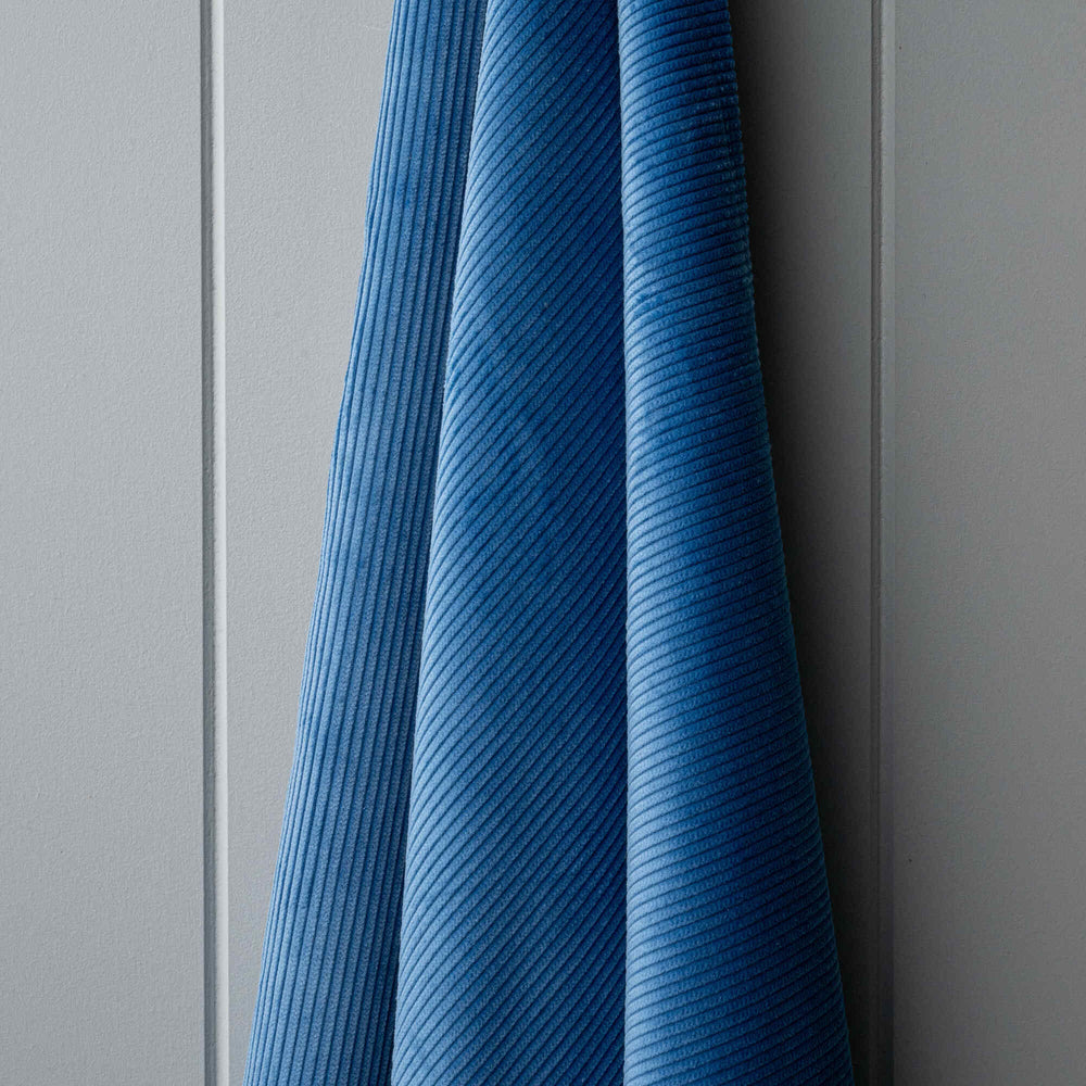 Heavy-weight Organic Cotton, Classic Corduroy Harbour Blue, Hanging