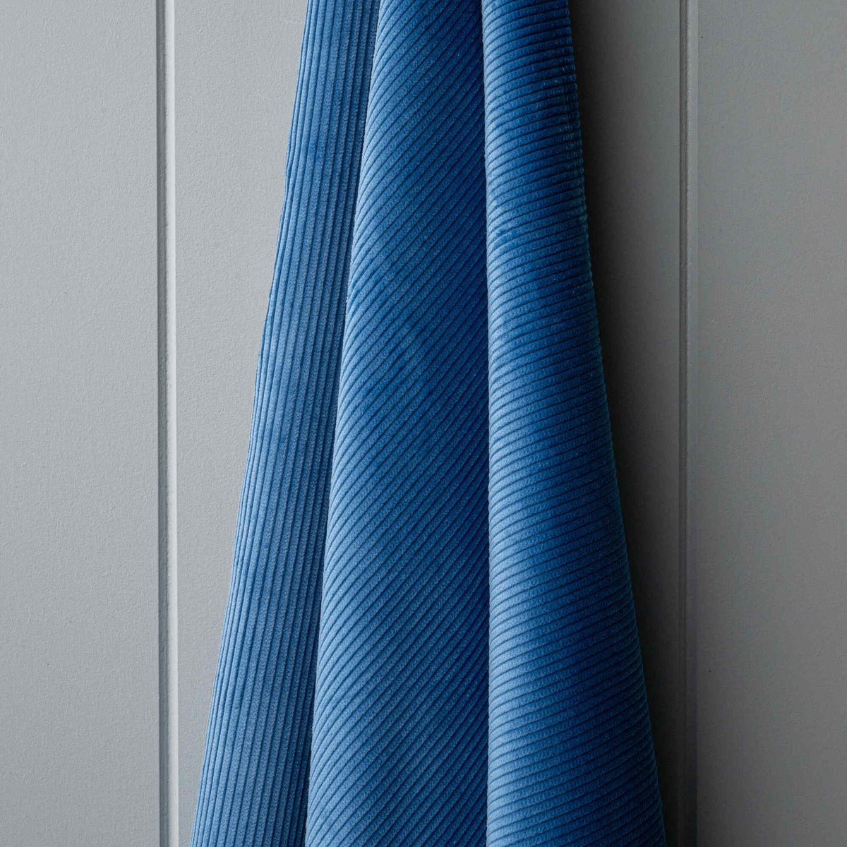 Heavy-weight Organic Cotton, Classic Corduroy Harbour Blue, Hanging