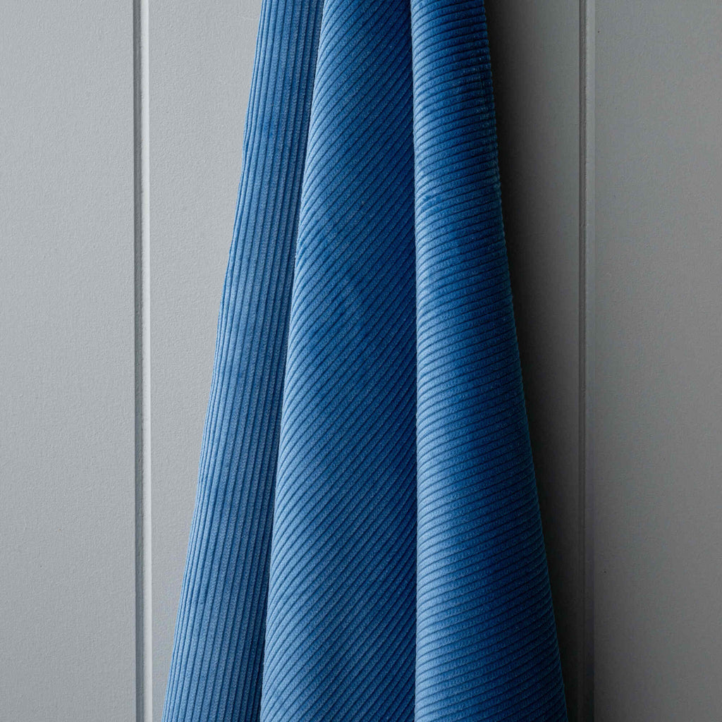  Heavy-weight Organic Cotton, Classic Corduroy Harbour Blue, Hanging 
