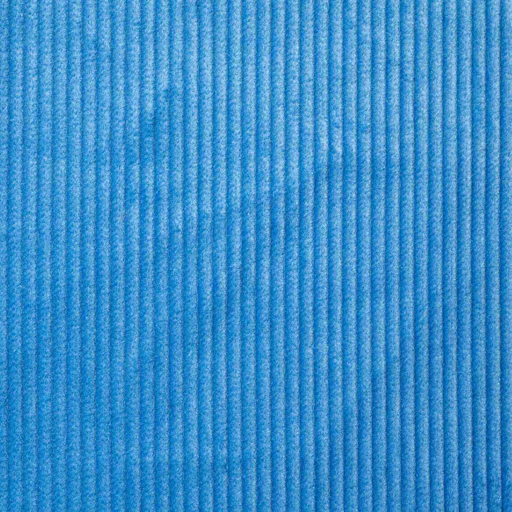 Detailed texture of the Harbour Blue corduroy