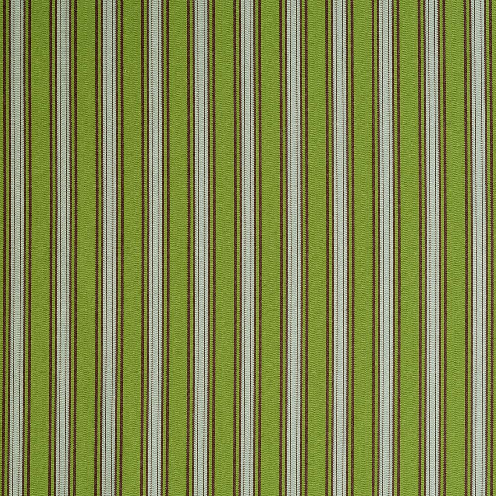  Green and white striped fabric, perfect for summer clothing or home decor. 