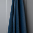 Draped Classic Corduroy Harbour Blue seat fabric by Nicola Harding