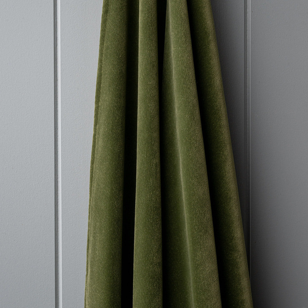 Draped Intelligent Velvet Juniper fabric by NiX
