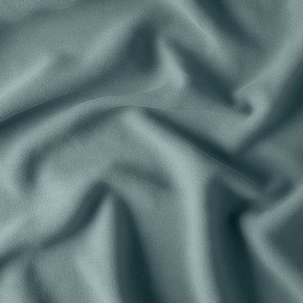 Draped Cerulean linen fabric showing the soft weave by Nix.