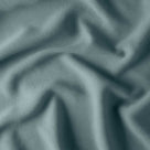 Draped Cerulean linen fabric showing the soft weave by Nix.