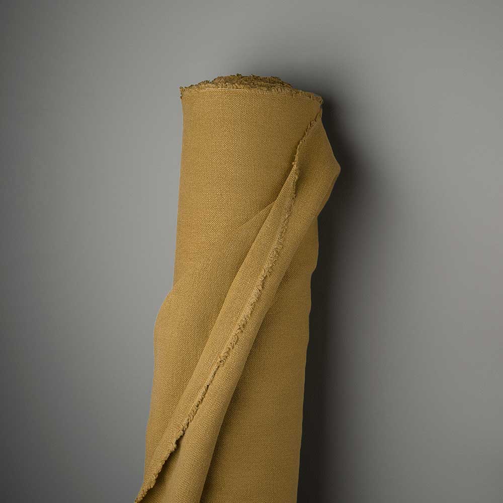 Fabric Roll of Ochre Laidback Linen for upholstery by Nix.