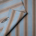 image of Hither Hexagonal Ottoman in Regatta Cotton, Blue