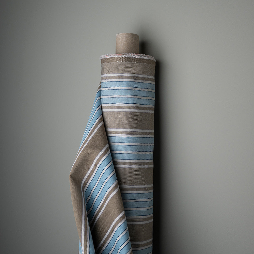  Fabric Roll of blue Regatta cotton for upholstery by Nix. 