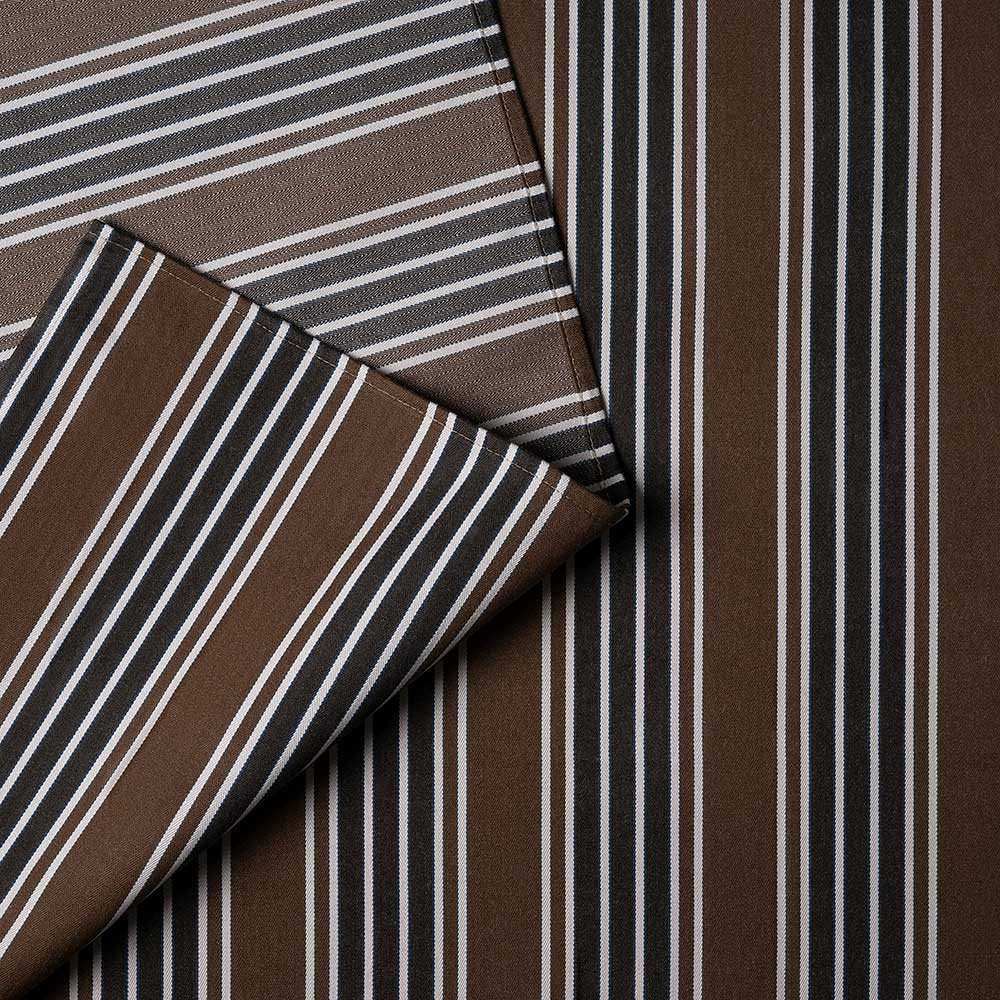 Detailed view of folded Charcoal Regatta cotton material by Nicola Harding.