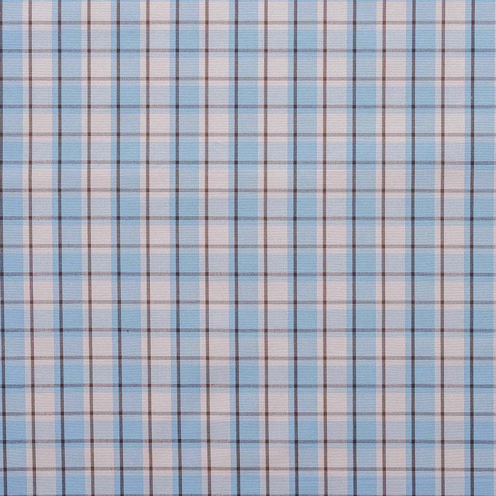  Square Deal Cotton, Blue Brown Fabric Texture - Nicola Harding 
