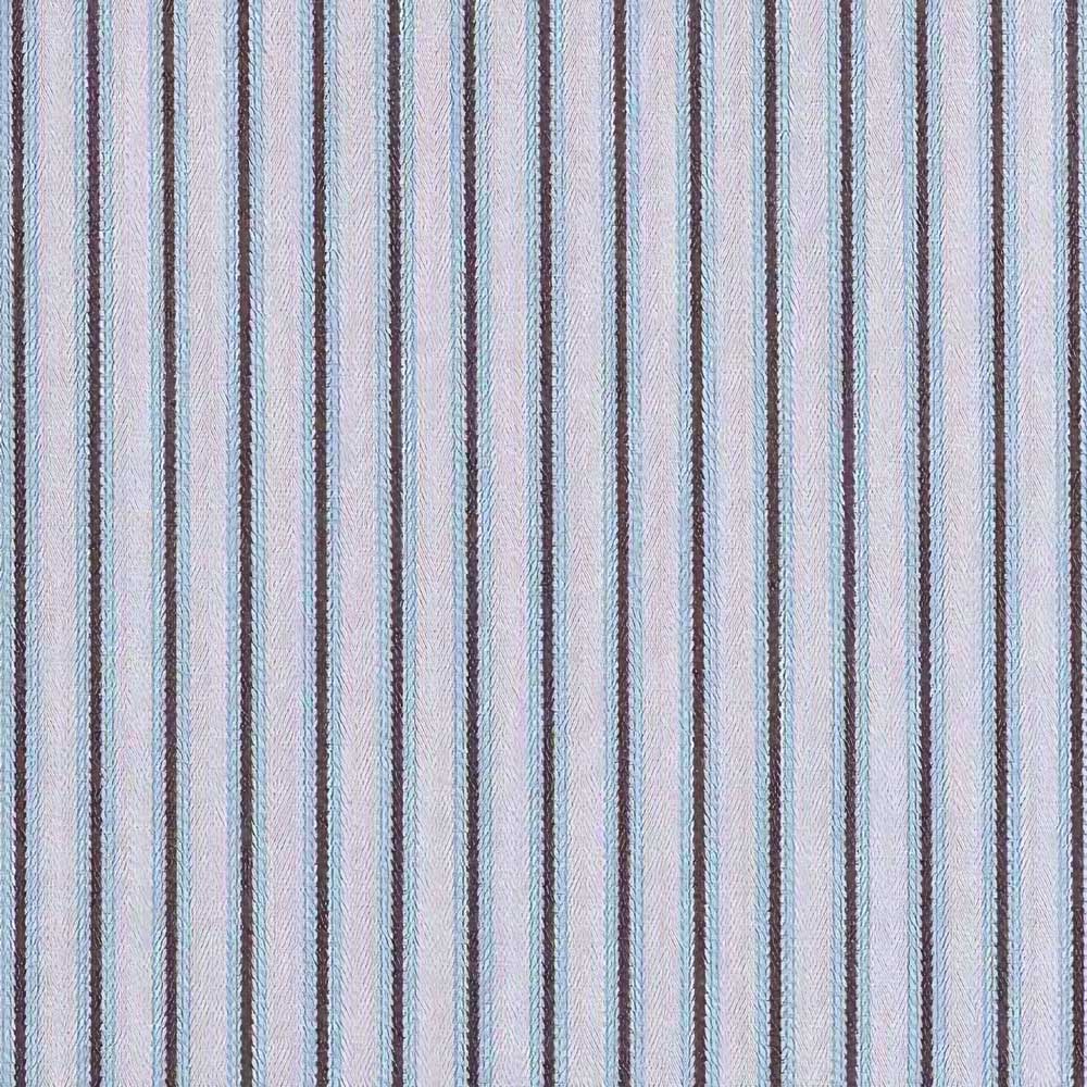  Closeup view of textured ticking stripe material by Nicola Harding. 