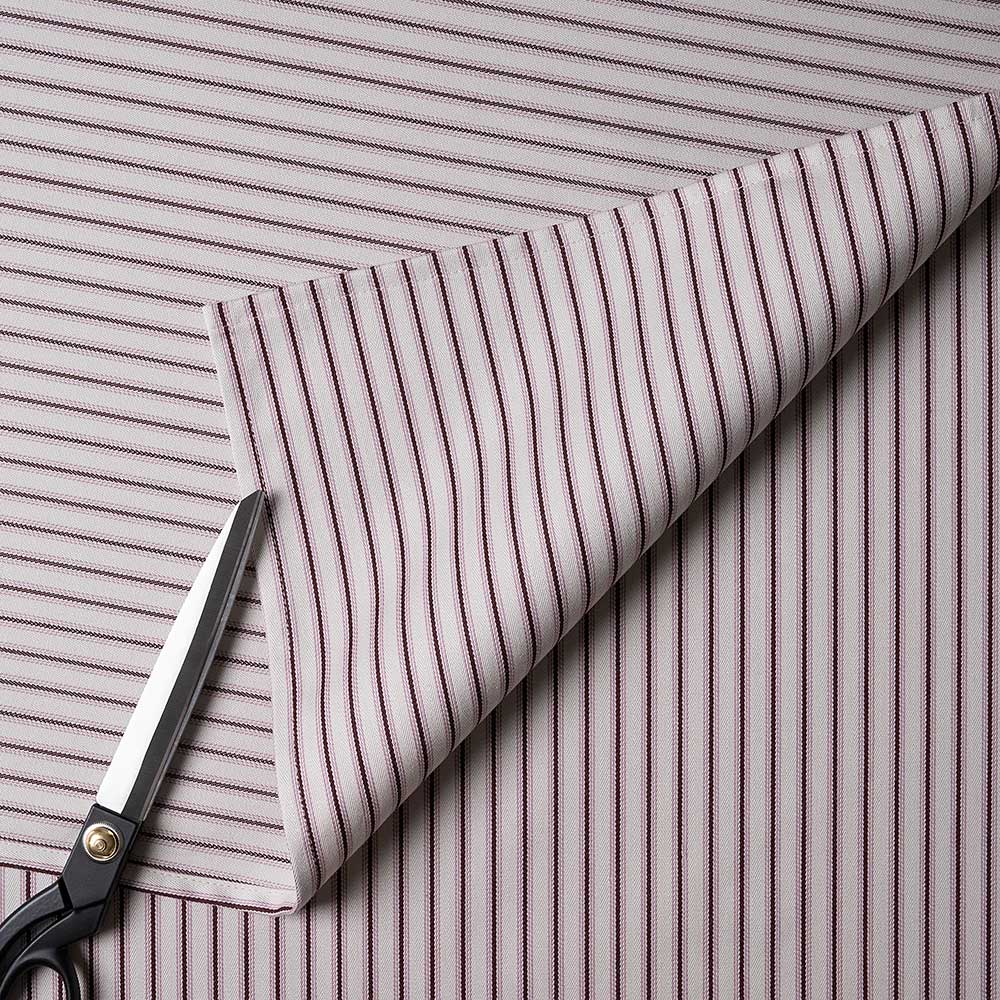 Ticking Cotton, Berry Fabric With Scissor - By NiX
