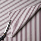 Ticking Cotton, Berry Fabric With Scissor - By NiX