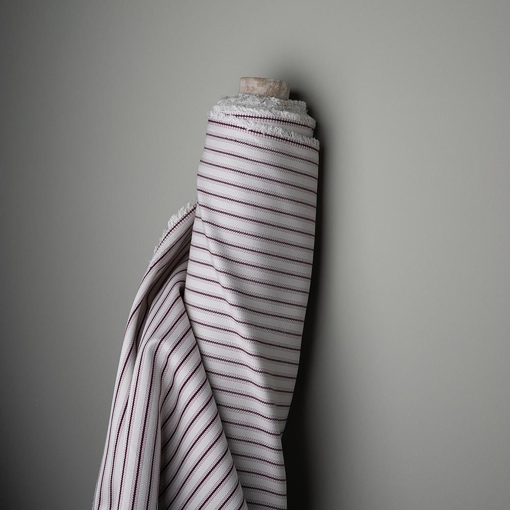 Ticking Cotton, Berry Fabric Roll - By NiX