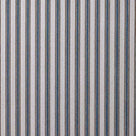 Mid-weight Organic Cotton, Ticking Blue Brown, Fabric Texture Closeup - By NiX