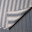 Blue Brown Ticking Cotton Fabric