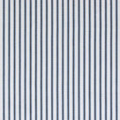 Ticking Cotton Chocolate Navy Fabric By The Metre
